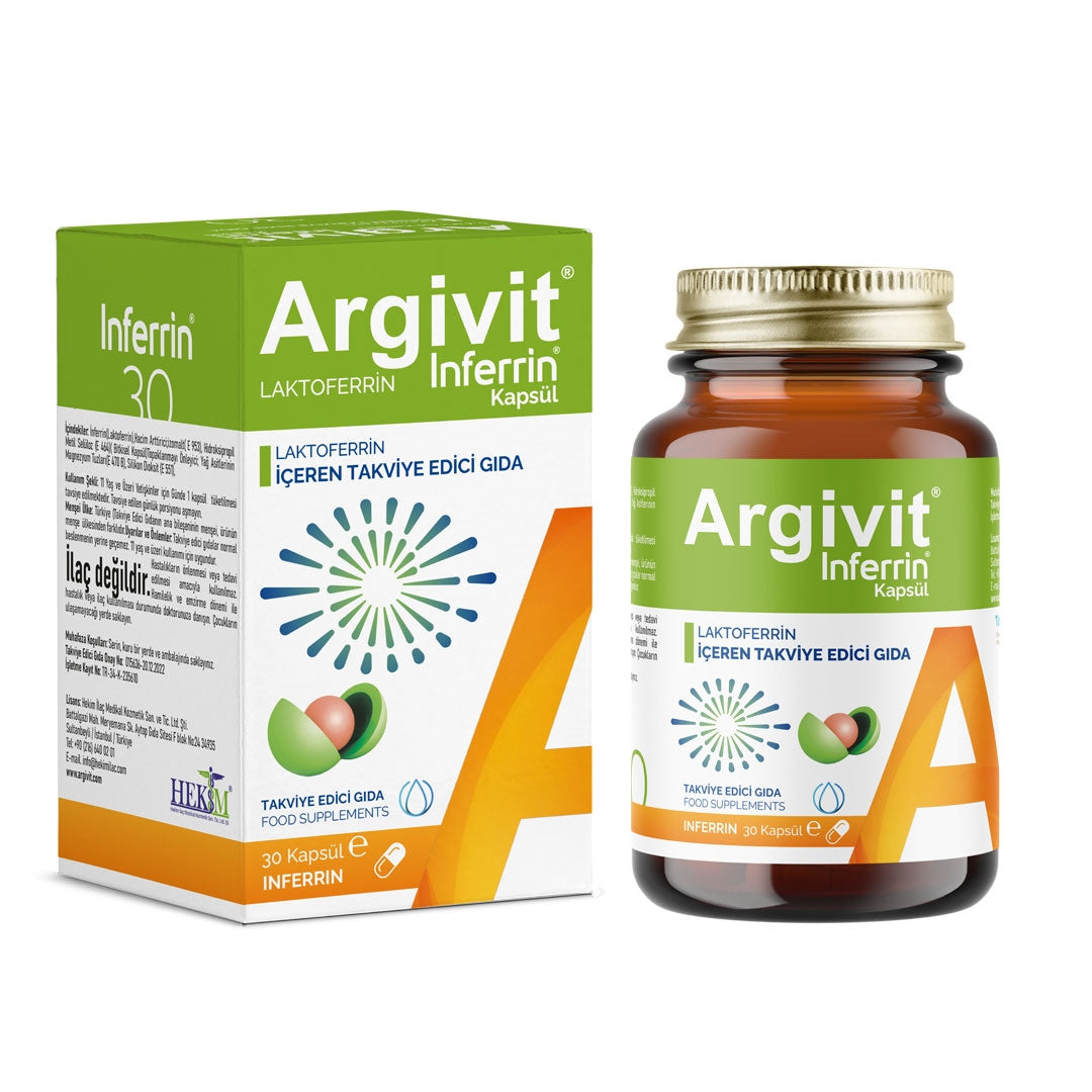 Argivit Inferrin Lactoferrin Capsules - Advanced Immune & Iron Support