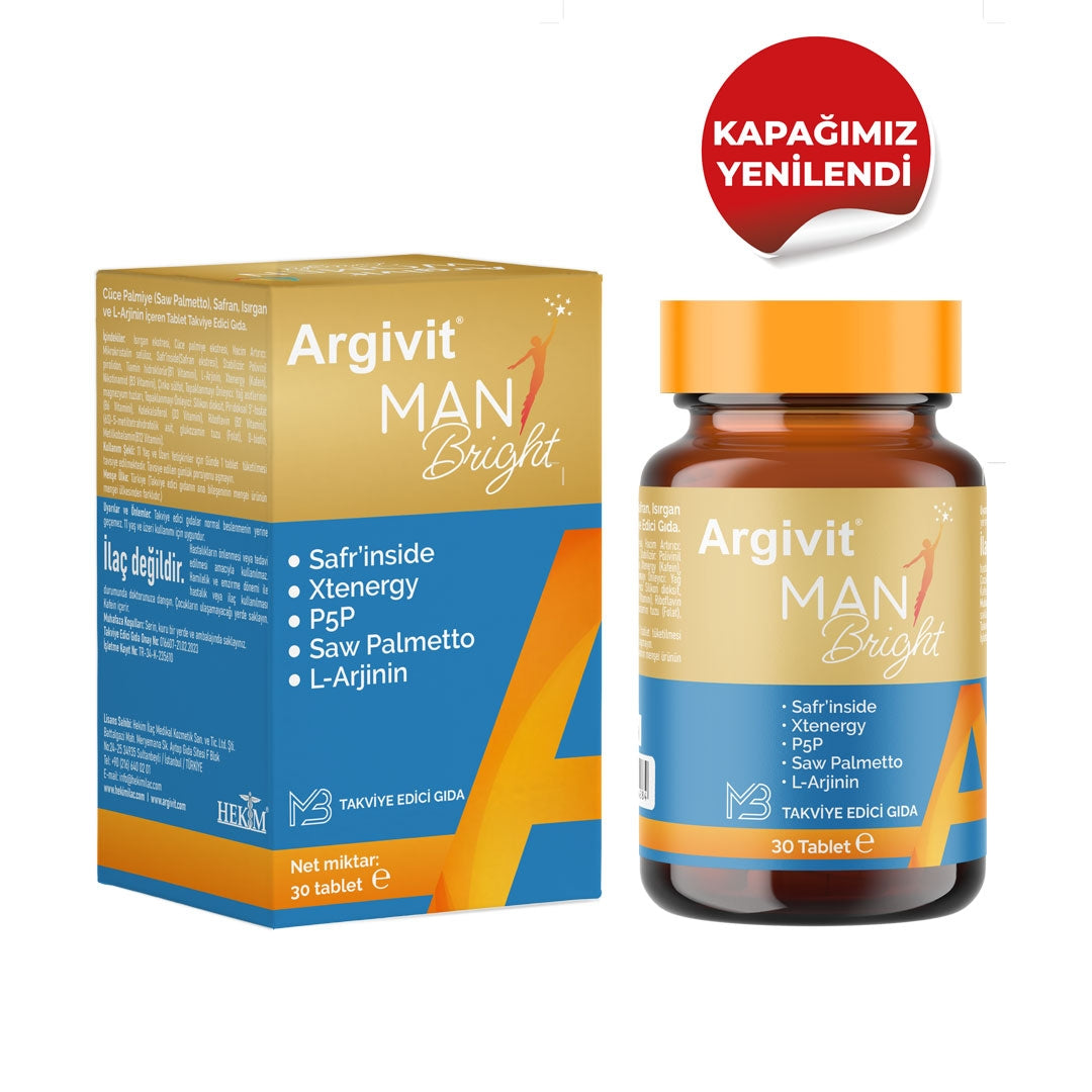 Argivit Man Bright Gold: Comprehensive Men's Daily Multivitamin & Energy Complex