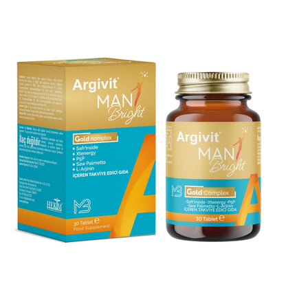 Argivit Man Bright Gold: Comprehensive Men's Daily Multivitamin & Energy Complex