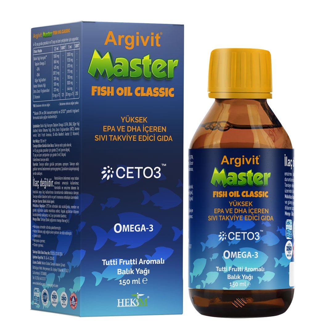 Argivit Master High Potency EPA DHA Omega-3 Liquid Fish Oil
