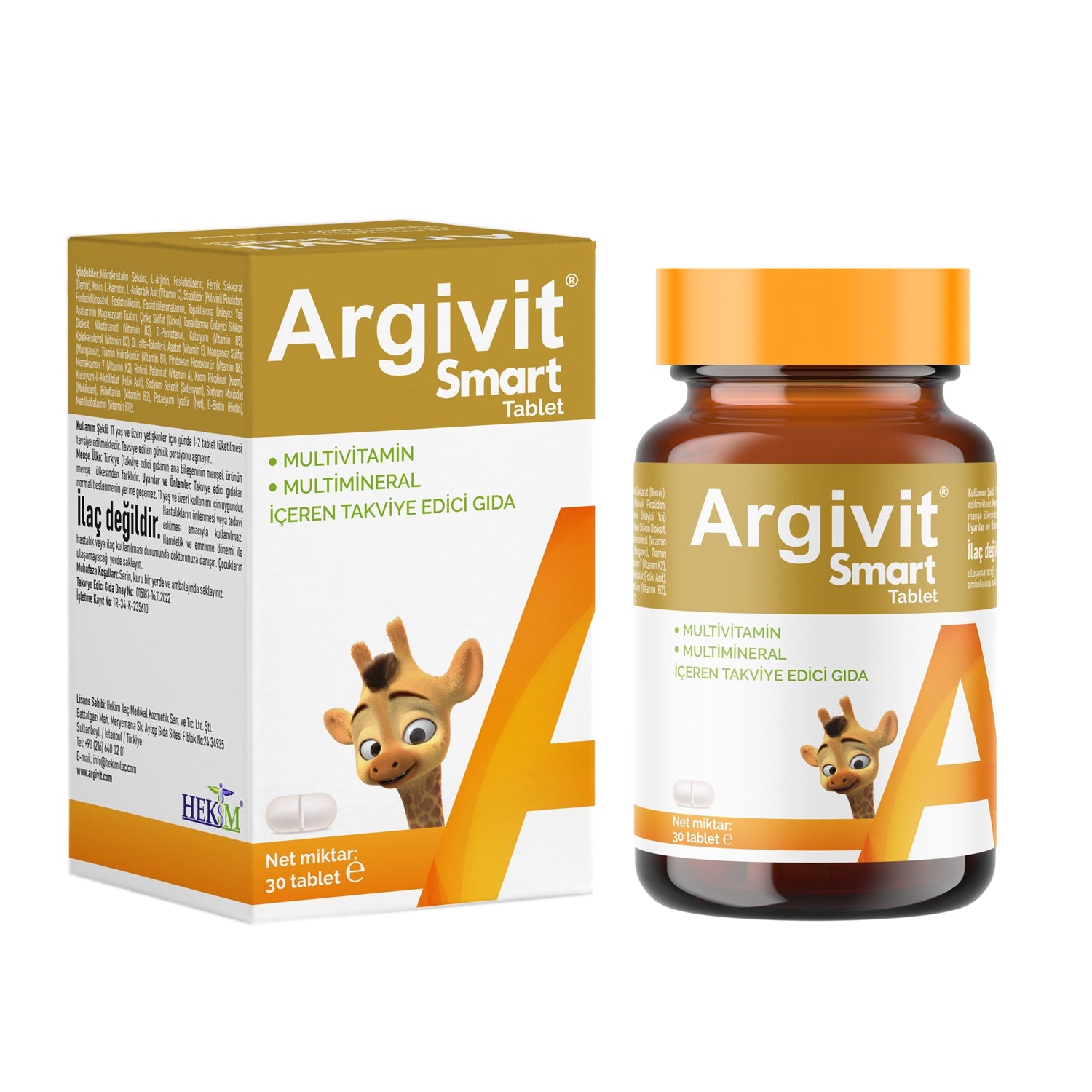 Argivit Smart Tablet: Brain & Immune Support Multivitamin, Multimineral Supplement