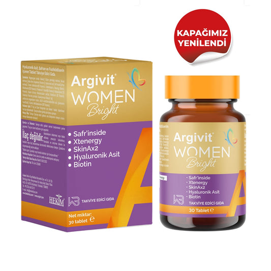 Argivit Women Bright Gold Complex: Advanced Skin, Hair, Nail, Energy Supplement