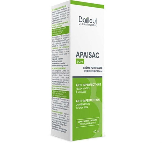Biorga Apaisac Purifying Anti-Imperfection Cream 40ml for Balanced Skin