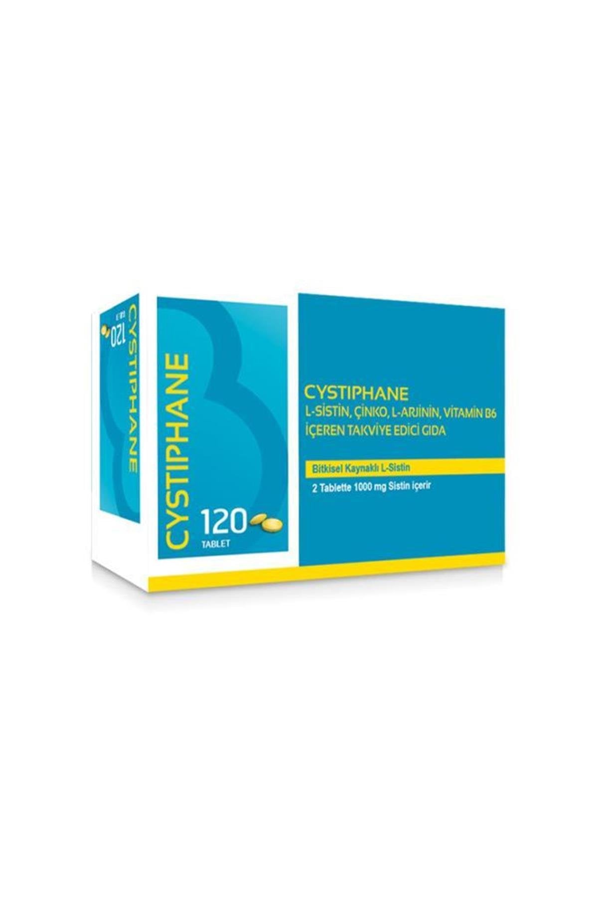 Biorga Cystiphane Hair & Nail Supplement: L-Cystine, Zinc, B6 Tablets, 120 Count