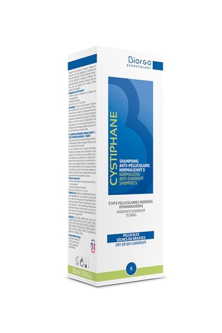 Biorga Cystiphane Normalizing Anti-Dandruff Shampoo S for Dry Oily Scalp