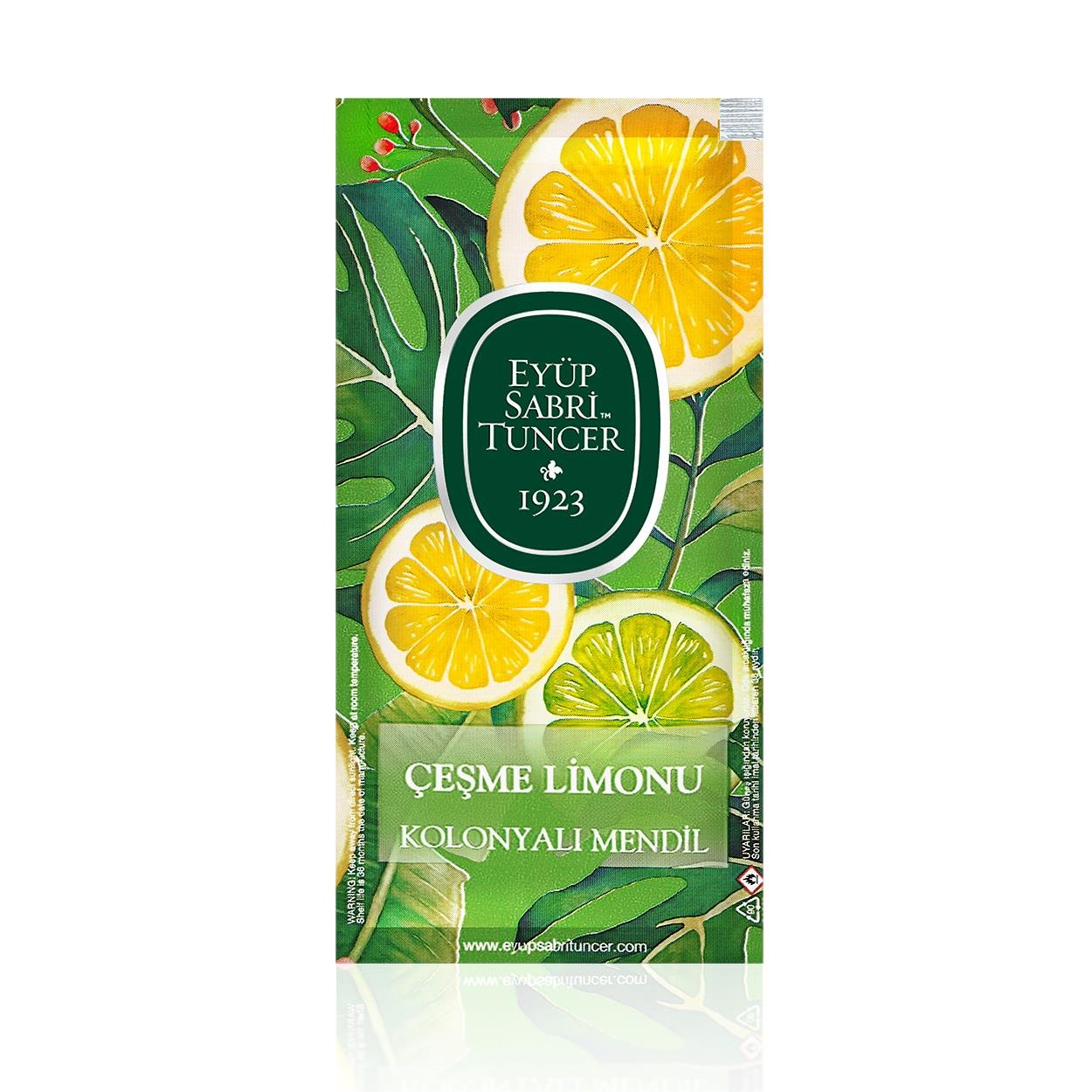 Eyüp Sabri Tuncer Çeşme Lemon Scented Cologne Wipes, 150-Count Small Pack