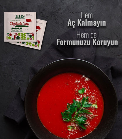 Delicious Apple Fiber Diet Soup: 20x15g Sachets for Weight Management