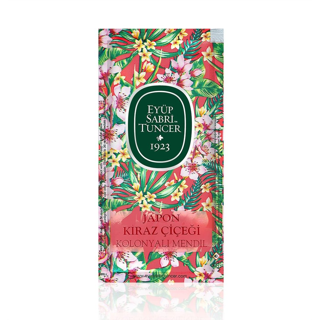 Eyüp Sabri Tuncer Japanese Cherry Blossom Cologne Wet Wipes, 150-Count Small