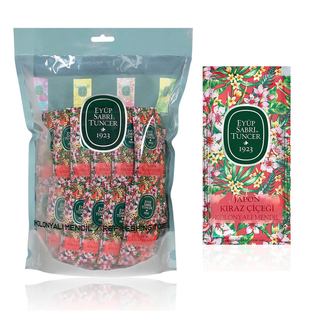 Eyüp Sabri Tuncer Japanese Cherry Blossom Cologne Wet Wipes, 150-Count Small