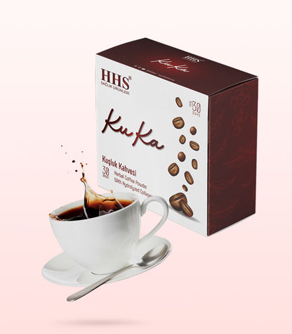 KuKa Natural Mid-Morning Coffee: Energy, Satiety, Skin Health, 30-Day Supply