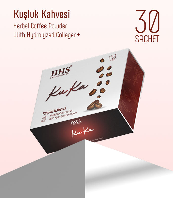 KuKa Natural Mid-Morning Coffee: Energy, Satiety, Skin Health, 30-Day Supply