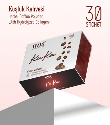 KuKa Natural Mid-Morning Coffee: Energy, Satiety, Skin Health, 30-Day Supply
