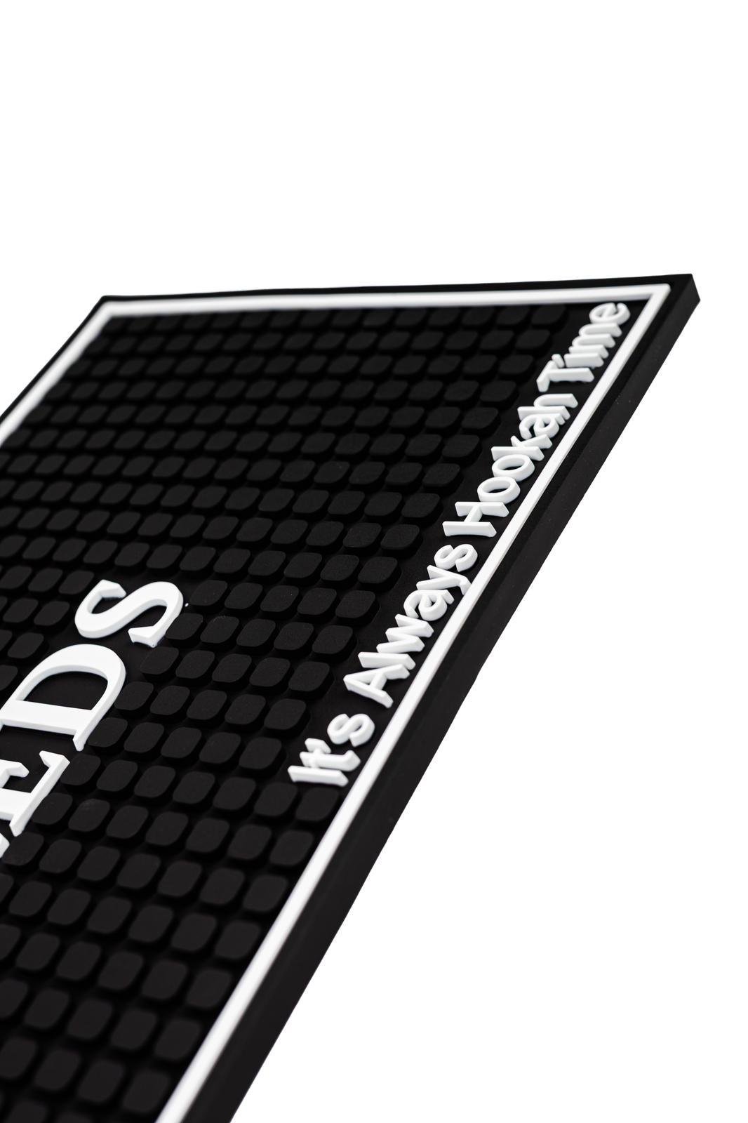 MR.EDS Professional Black Silicone Drying Mat - Non-Slip, Waterproof Surface Protector