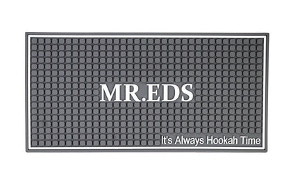 Premium MR.EDS Grey Silicone Mat Hookah Accessory for Drying and Protection