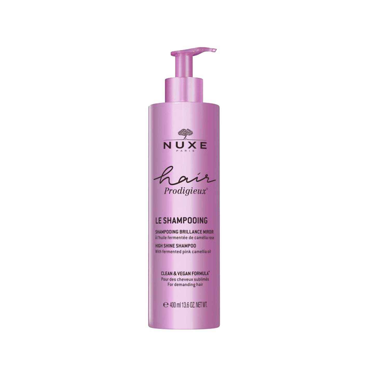 Nuxe Hair Prodigieux High Shine Sulfate-Free Shampoo 400ml for Radiant, Silky Hair