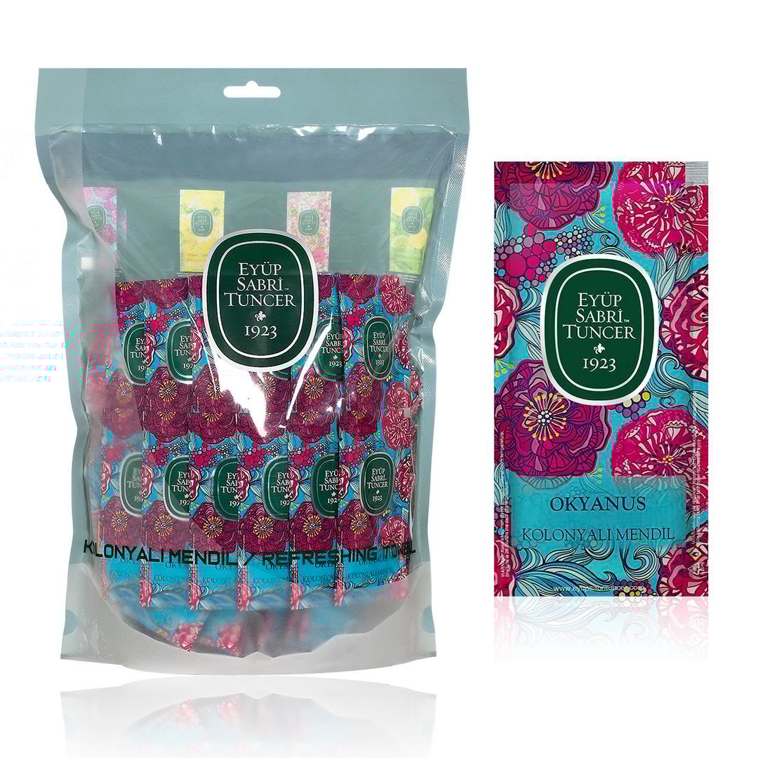 Eyüp Sabri Tuncer Ocean Scented Cologne Wet Wipes - 150-Count Small Pack