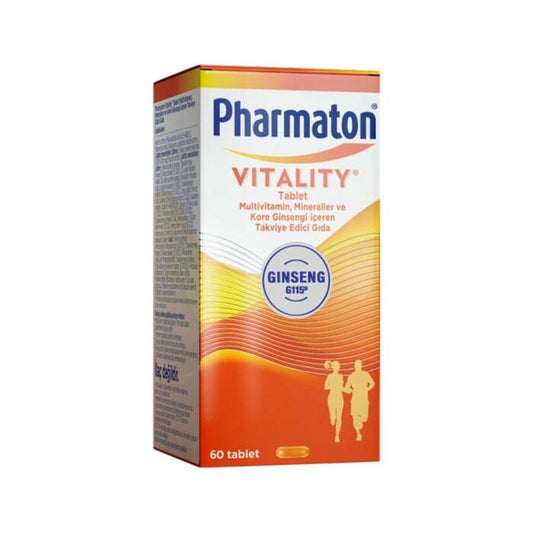 Pharmaton Vitality Daily Multivitamin Ginseng G115 60 Tablets for Energy and Immunity