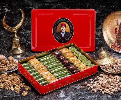 Premium Mixed Baklava Large Gift Box - Pistachio & Walnut Turkish Dessert