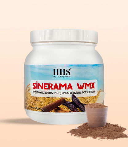 HHS Sinerama WMX Natural Carob Flour Herbal Nutritional Supplement Powder 500g