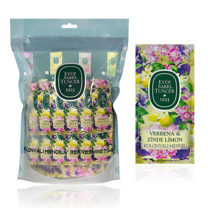 Eyüp Sabri Tuncer Verbena Refreshing Lemon Cologne Wipes, 150-Count Small Pack