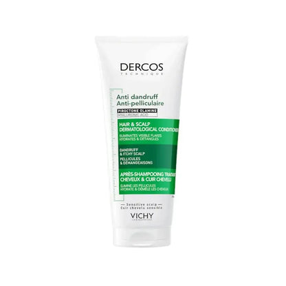 Vichy Dercos Anti-Dandruff Hydrating Hair Conditioner 200ml - Soothes Itchy Scalp